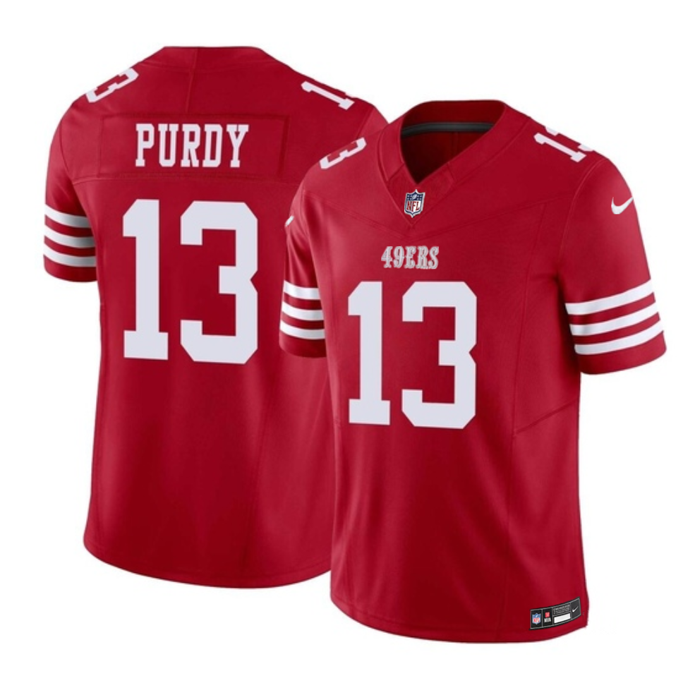Youth San Francisco 49ers #13 Brock Purdy Red 2023 F.U.S.E. Vapor Untouchable Limited Stitched Football Jersey